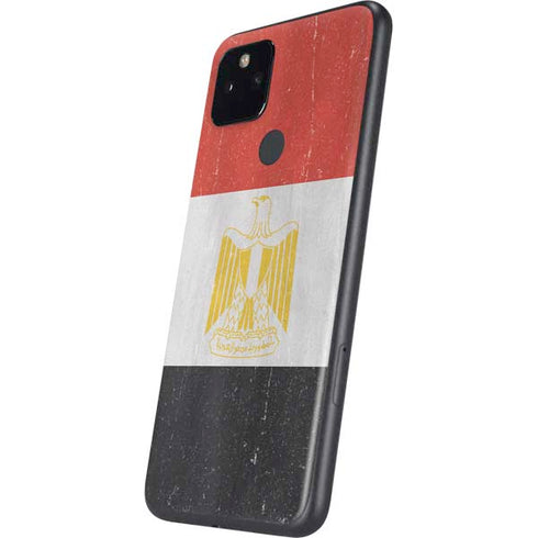 Egyptian Flag Distressed Google Pixel 4a 5G Skin